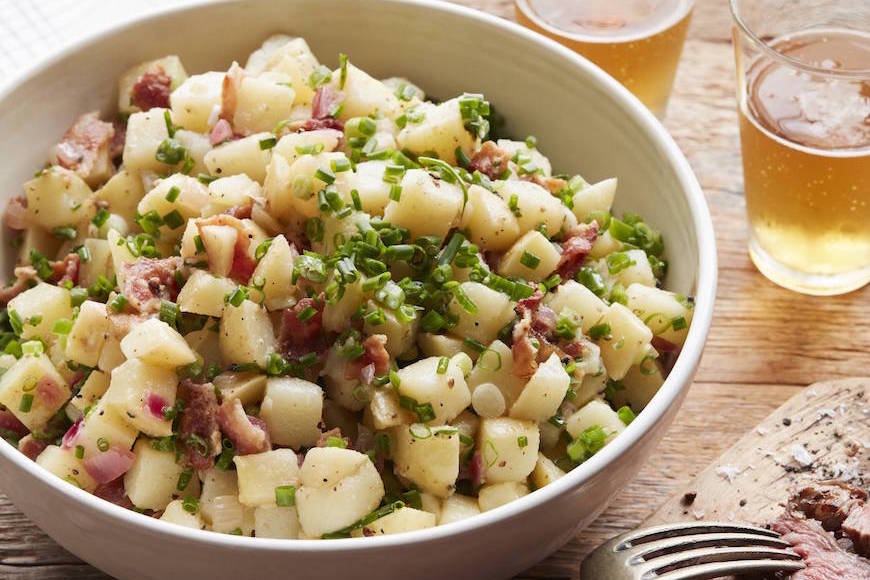 Hotový recept na diétne zemiakový šalát 